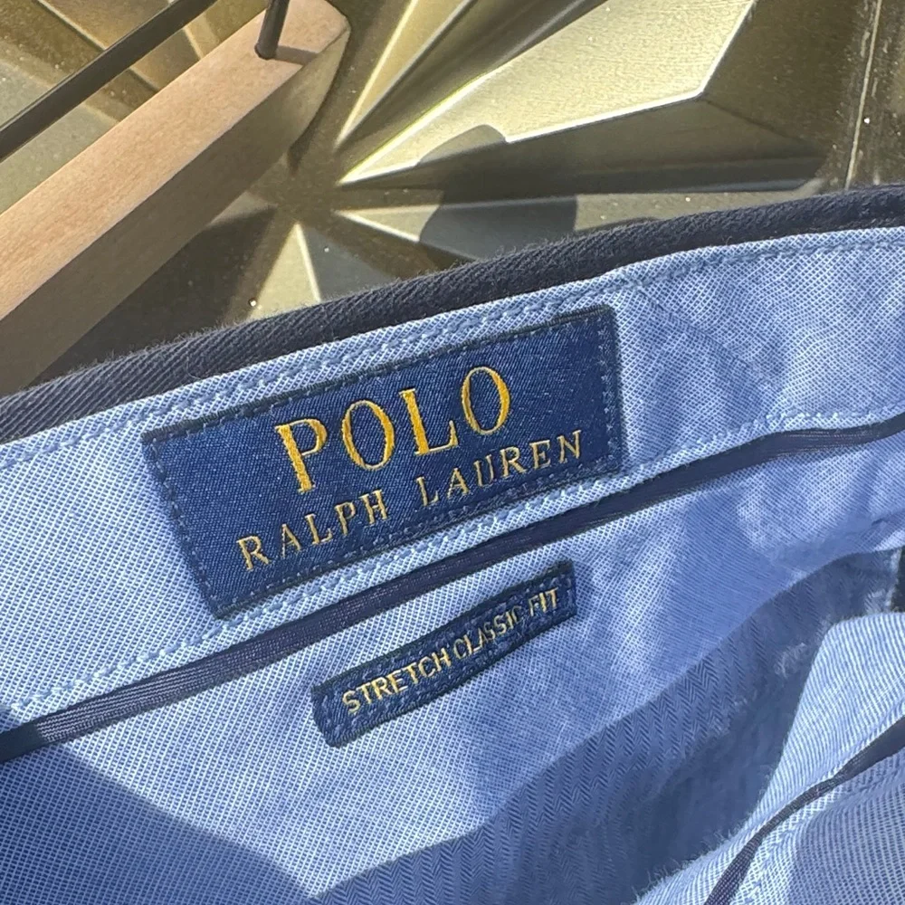 Polo by‎ Ralph Lauren Navy Flat-Front Men’s Shorts